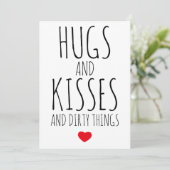 ハグとキスと汚れおもしろいものバレンタイン シーズンカード (スタンド正面)