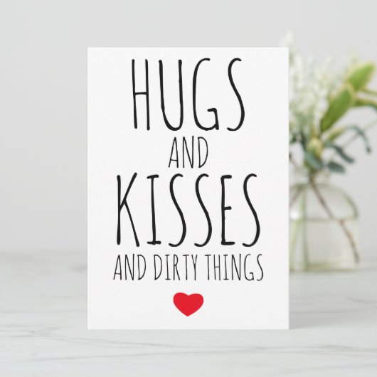 ハグとキスと汚れおもしろいものバレンタイン シーズンカード (スタンド正面)