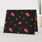 ハグとキスのバレンタインデーカスタム写真 カード (裏面)