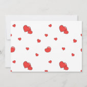 ハグとキスのバレンタインデーカスタム写真 ノートカード (裏面)