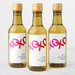 ハグとキスガレンティンデーXOXOギャルパル ワインラベル