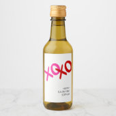 ハグとキスガレンティンデーXOXOギャルパル ワインラベル (正面)