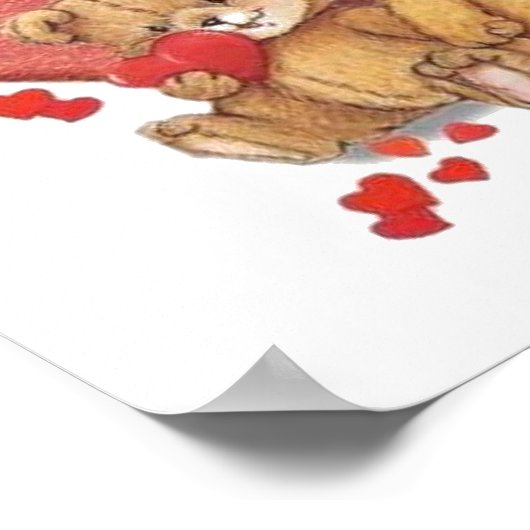 ハグとキスクマ ポスター (角)