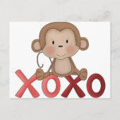 ハグとキスサル ポストカード (正面)