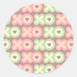 ハグとキスシール ラウンドシール