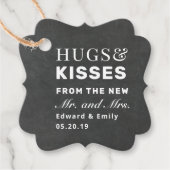 ハグとキスチョコレートチョコ結婚ルクボード フェイバータグ (正面)