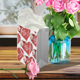 ハグとキスハート ミディアムペーパーバッグ