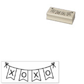 ハグとキスバナー ラバースタンプ (押印)