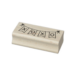 ハグとキスバナー ラバースタンプ