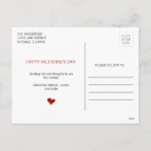 ハグとキスバレンタインの写真はがき シーズンポストカード (裏面)