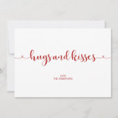 ハグとキスバレンタインデーのカード シーズンカード (正面)