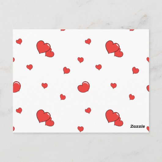 ハグとキスバレンタインデーカスタムの写真 ポストカード (裏面)