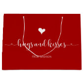 ハグとキスバレンタインデー ラージペーパーバッグ (正面)