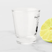 ハグとキスパーソナライズされたショットグラス ショットグラス (左)