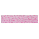 ハグとキスピンクXO XO ショートテーブルランナー (横)