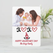 ハグとキスファミリーポートレートバレンタインデー シーズンカード (スタンド正面)