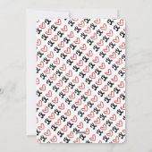 ハグとキスファミリーポートレートバレンタインデー シーズンカード (裏面)