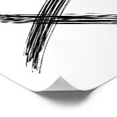 ハグとキスミニマリストxoポスター ポスター (角)