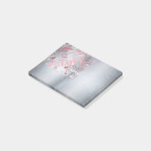 ハグとキスワードクラウドピンク/シルバーID286 ポストイット (アングル)