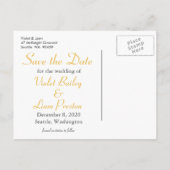 ハグとキス日付の保存 案内ポストカード (裏面)