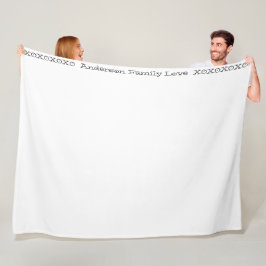 ハグとキス素朴ファミリーフォトコラージュ フリースブランケット