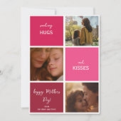 ハグとキス3枚の写真母の日 シーズンカード (正面)