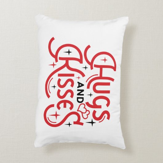 ハグとキス アクセントクッション (裏面(縦))