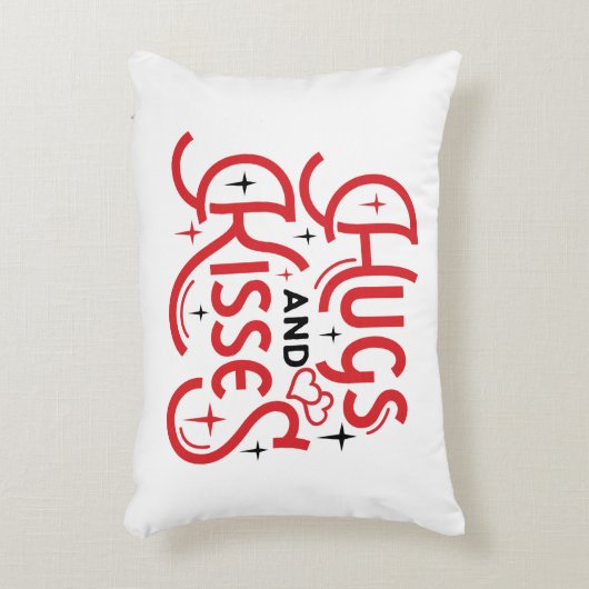 ハグとキス アクセントクッション (正面(垂直))