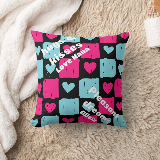 ハグとキス クッション (ブランケット)
