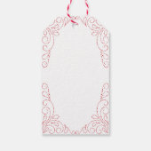 ハグとキス |グリッター |バレンタインデー ギフトタグ (裏面)