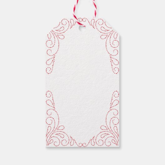 ハグとキス |グリッター |バレンタインデー ギフトタグ (裏面)