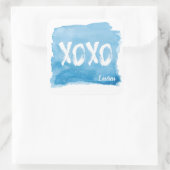 ハグとキス |ステッパーソナライズされたカー スクエアシール (バッグ)