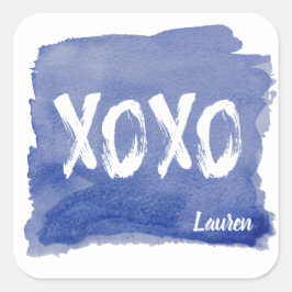 ハグとキス |ステッパーソナライズされたカー スクエアシール
