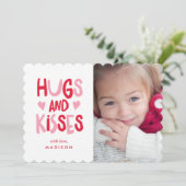 ハグとキス |バレンタインの写真カード シーズンカード (スタンド正面)