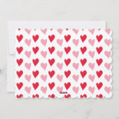 ハグとキス |バレンタインの写真カード シーズンカード (裏面)