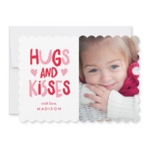 ハグとキス |バレンタインの写真カード