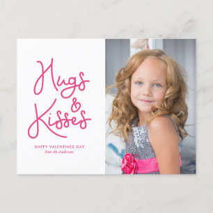 「ハグとキス」バレンタインデーの写真 シーズンポストカード