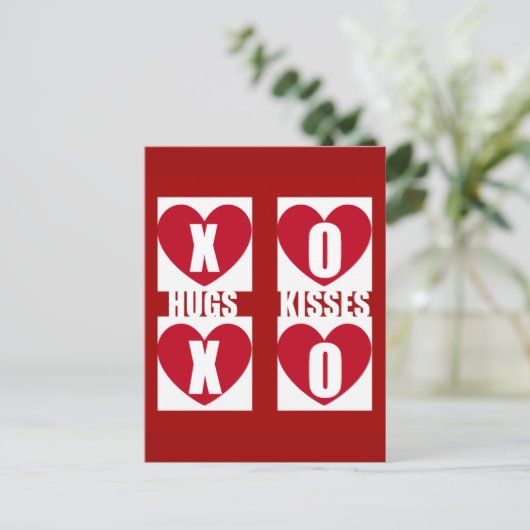 ハグとキス ポストカード (スタンド正面)