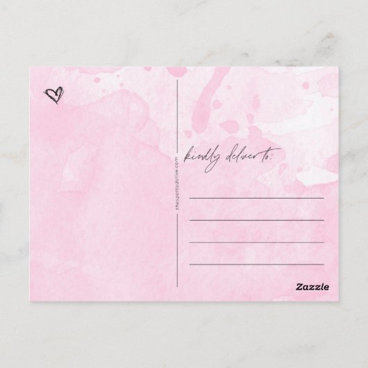 ハグとキス ポストカード (裏面)