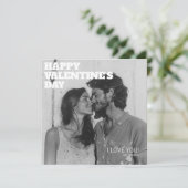 ハグとキス 愛する夫へ　ハッピーバレンタインデー シーズンカード (スタンド正面)