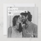 ハグとキス 愛する夫へ　ハッピーバレンタインデー シーズンカード (正面)