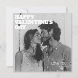 ハグとキス 愛する夫へ　ハッピーバレンタインデー シーズンカード