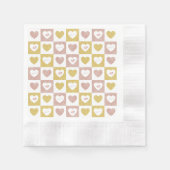 ハグとキス 縁ありカクテルナプキン (正面)