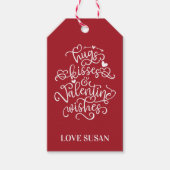 ハグとキス | Lips |バレンタインデー ギフトタグ (正面)