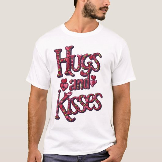 ハグとキス Tシャツ (正面)