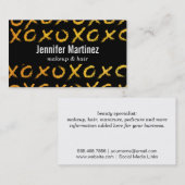 ハグとキス(XOXO) 名刺 (正面/裏面)