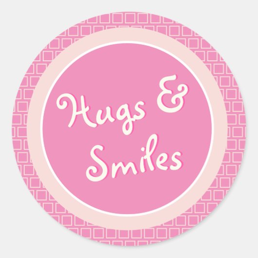 ハグとスマイルシール ラウンドシール (正面)