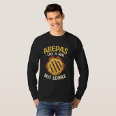 ハグのように味わうが食べられる – Arepa恋人 Tシャツ (正面フル)