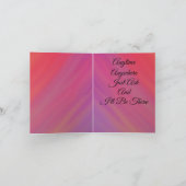 ハグのテディベアとハートが必要そうだね サンキューカード (内部)