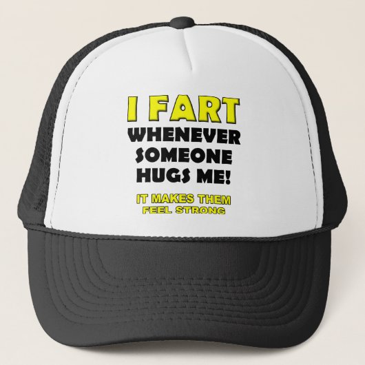 ハグの代わりにオナラ Funny Ball Cap Hat キャップ (正面)